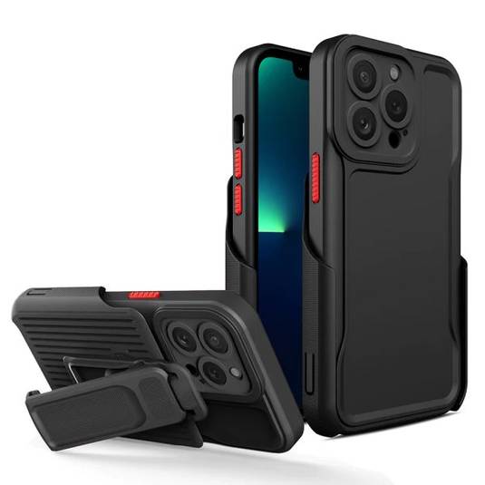 Explorermax Holster Case for iPhone 14 Pro (6.1) - Black iPhone 14 Pro (6.1) Black