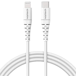 Naztech PD MFI Lightning to USB-C Cable 4ft White