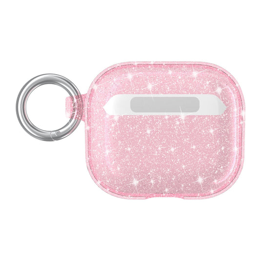 For AirPods Pro Glitter Shimmer Transparent Hybrid Case Cover - Pink AirPods Pro Pink