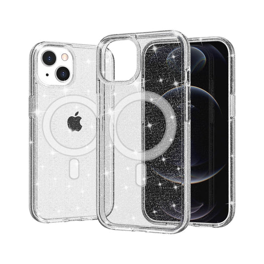 For Samsung S23 Plus Magnet [Magnetic Circle] Compatible Sturdy Ultra Thick 3mm Transparent Hybrid Case Cover - Clear