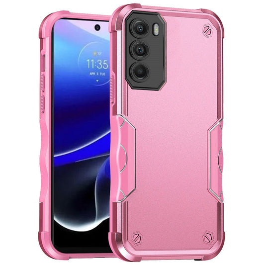 For Moto G Stylus 5g 2022 Exquisite Tough Shockproof Hybrid Case Cover - Pink