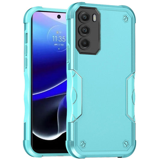 For Moto G Stylus 5g 2022 Exquisite Tough Shockproof Hybrid Case Cover - Teal