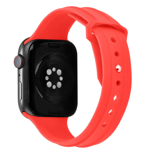 For Apple Watch Size 38/40/41mm New Fashion Silicone Watch Band - Red Apple Watch Size 38/40/41mm Red