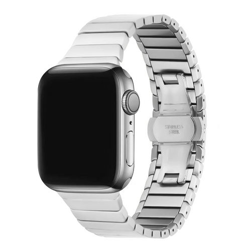 For Apple Watch Size 38/40/41mm Stainless Steal Watch Band - Silver Apple Watch Size 38/40/41mm Silver