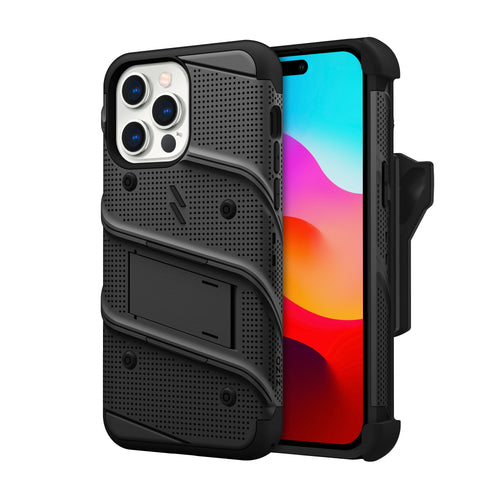 ZIZO BOLT Bundle iPhone 15 Pro Max Case - Black