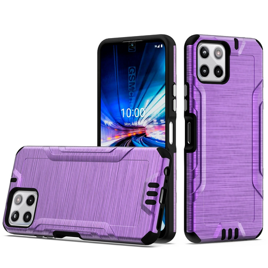 For Celero 5G Plus (2023) Strong Tough Metallic Design Hybrid - Dark Purple Celero 5G Plus (2023) Dark Purple