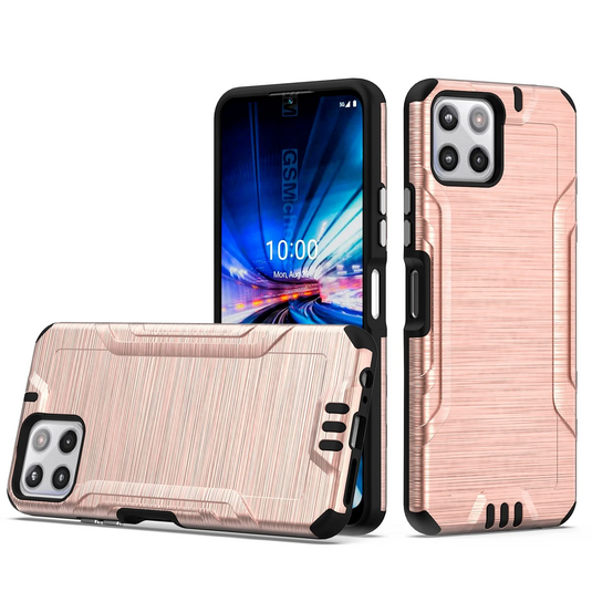 For Celero 5G Plus (2023) Strong Tough Metallic Design Hybrid - Rose Gold Celero 5G Plus (2023) Rose Gold