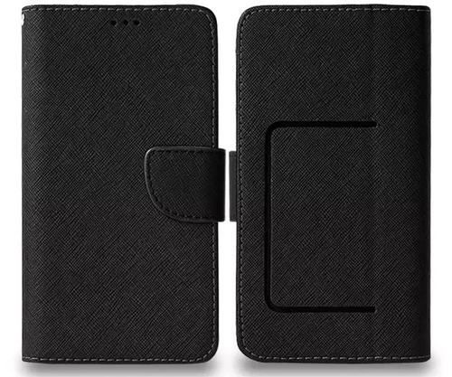 Universal Leather Flip Wallet for XXXL (5.8) - Black XXXL (5.8) Black