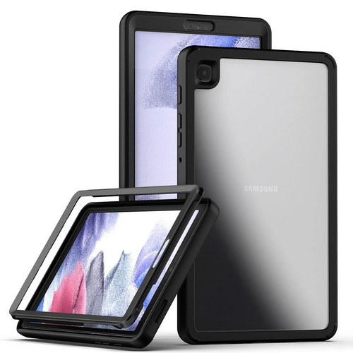 For Samsung Galaxy Tab A7 10.4 inch 3in1 Tablet Transparent Hybrid Case Cover - Clear/Black Samsung Galaxy Tab A7 10.4 inch (T500 T505) Clear / Black